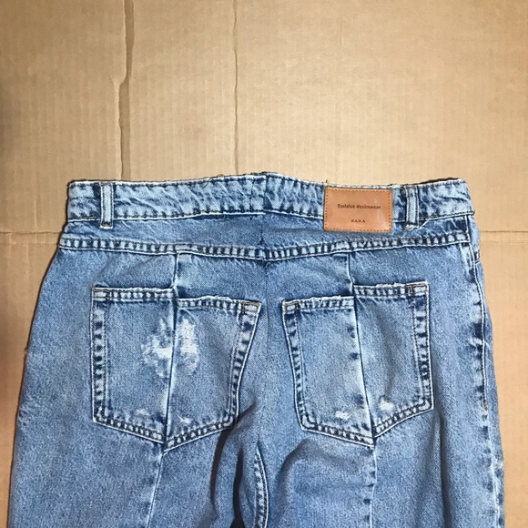 Zara Boyfriend Jeans Ripped Highwaisted - Picture 3 of 8